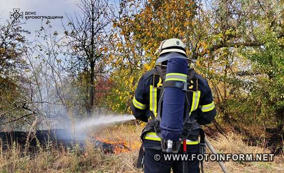 На Кіровоградщині надзвичайники ліквідували чотири пожежі (ФОТО)